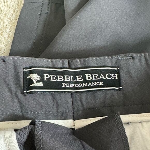 Pebble Beach shorts Mens size W 34 Performance Gray Golf 9 inches Inseam New - Picture 10 of 12